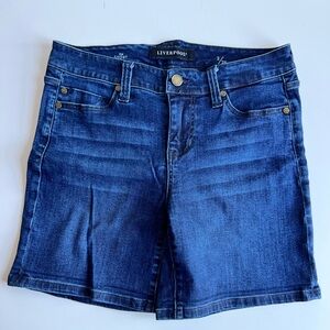 *SOLD* Liverpool Vickie Denim Shorts, VINTAGE SUPER DARK, Size 2/26